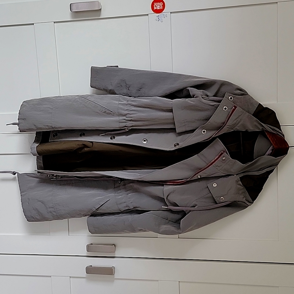 Unique hooded trench